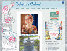 Tablet Screenshot of colettescakes.com